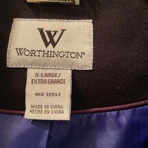 Women’s Worthington black dress or casual coat XL